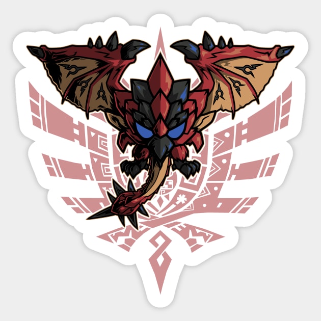 Rathalos | Monster Hunter Sticker by YhaniDoriasArts